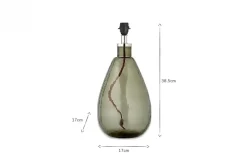 Baba Recycled Glass Lamp - Green - Small Tall