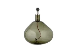 Baba Recycled Glass Lamp - Green - Large Wide
