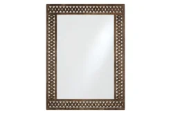 Bahula Decorative Outdoor Mirror - Rust