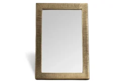 Baja Standing Mirror - Antique Brass