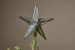 Bakara Star Tree Topper - Antique Silver