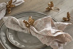 Beej Napkin Rings - Antique Brass - (Set of 4)