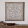 Birala Hand Stitched Wall Art - Natural