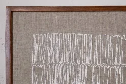 Birala Hand Stitched Wall Art - Natural