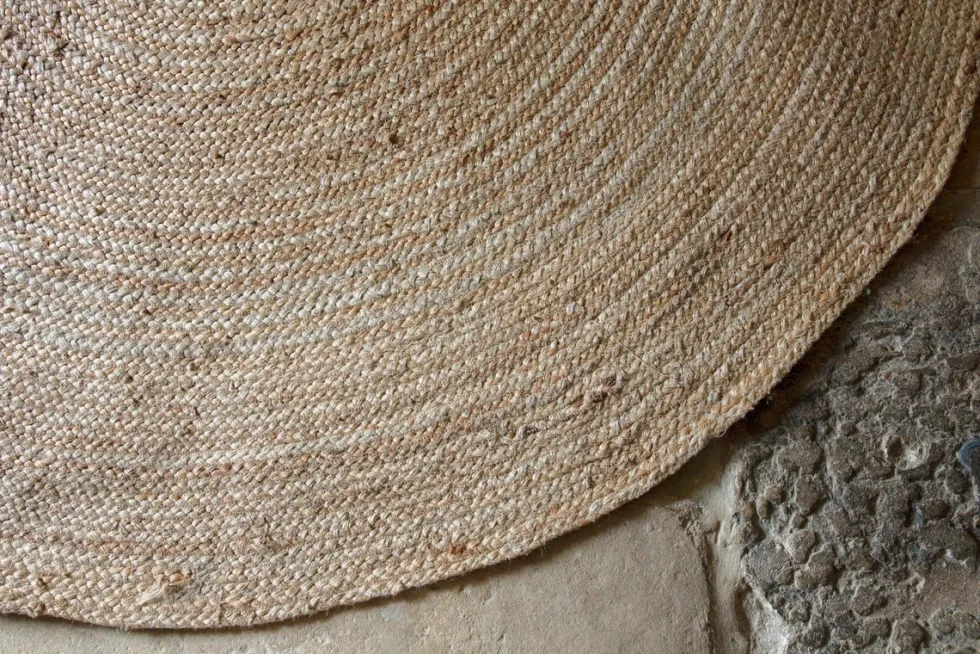 Braided Hemp Rug - Round