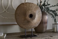 Cala Reclaimed Wood Objet on Stand - Natural