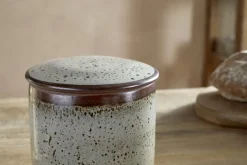Cam Lidded Storage Jar - Mocha