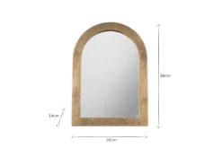 Cayce Cast Aluminum Vanity Mirror - Antique Brass