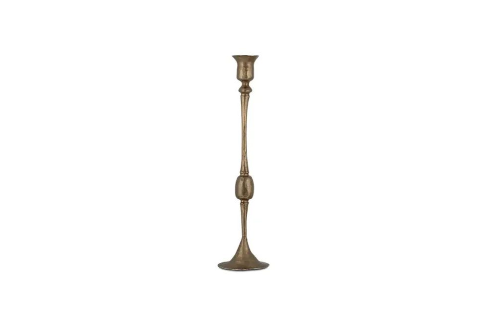 Chaipat Candlestick - Antique Brass