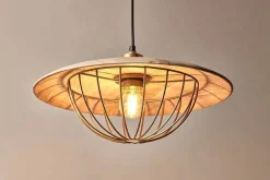 Chakai Wood & Metal Pendant - Large