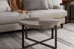 Chakala Reclaimed Wood Coffee Table - Reclaimed Wood & Iron