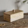 Chanya Mango Wood Jewellery Box - Natural