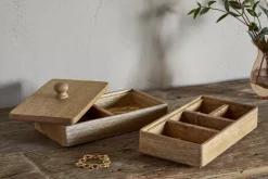 Chanya Mango Wood Jewellery Box - Natural
