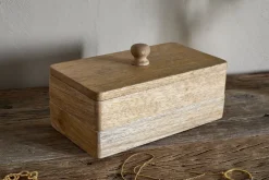 Chanya Mango Wood Jewellery Box - Natural