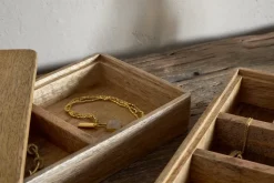 Chanya Mango Wood Jewellery Box - Natural