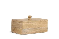 Chanya Mango Wood Jewellery Box - Natural