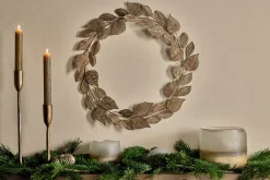 Charita Wreath - Antique Brass