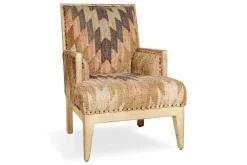 Chhavi Kilim Upholstered Armchair - Multi