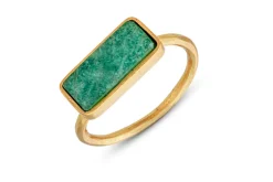 Damaia Amazonite Ring - Gold
