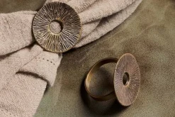 Dankuni Napkin Rings - Antique Brass (Set of 4)