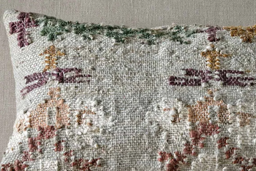 Dantri Jute & Cotton Cushion Cover - Soft Grey