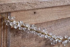 Danvi Glass Drop Garland - Brass & Clear