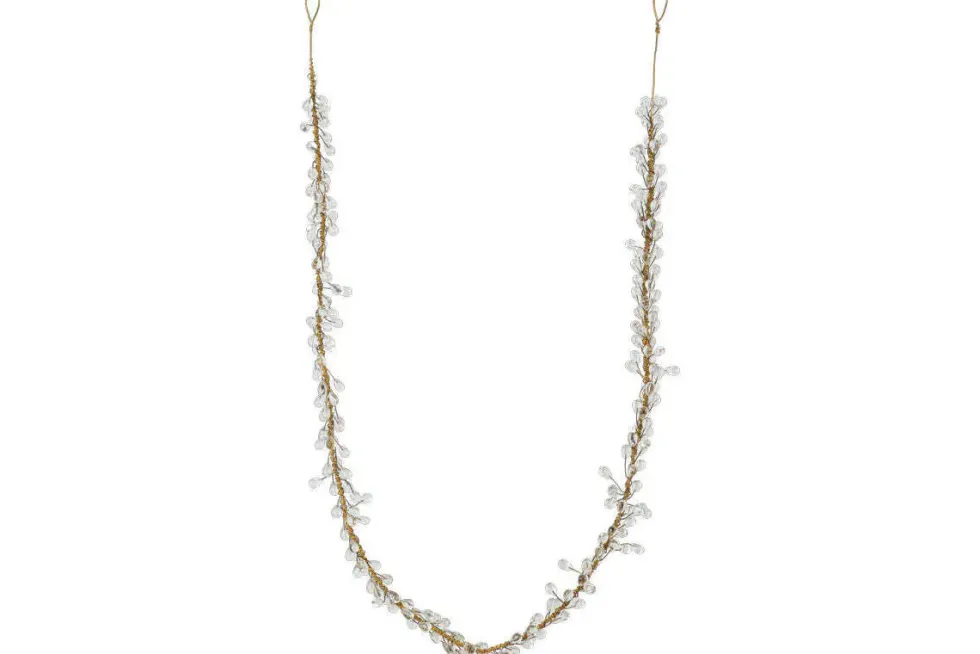 Danvi Glass Drop Garland - Brass & Clear