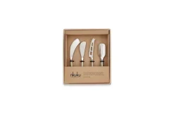 Darsa Cheese Knife Set - Brushed Gold (Set of 4)