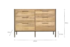 Dasai Mango Wood Chest of Drawers