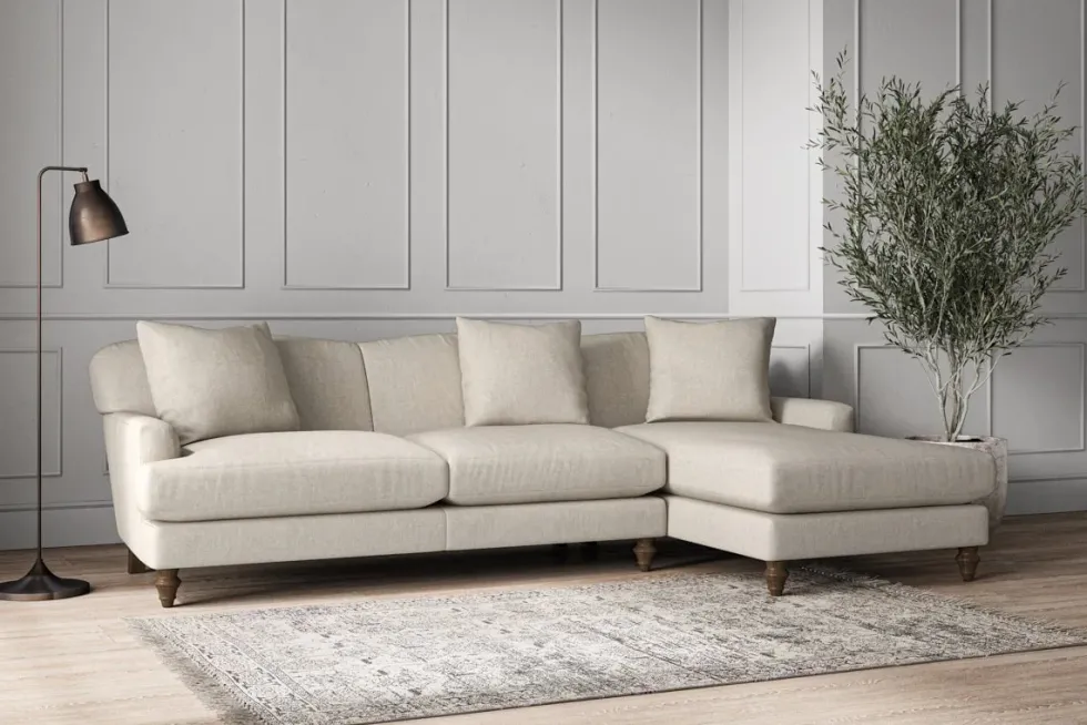 Deni Large Right Hand Chaise Sofa
