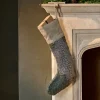 Dhanda Recycled Wool Stocking - Moss & Natural