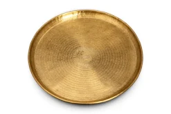 Dhanya Round Tray - Antique Brass