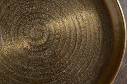 Dhanya Round Tray - Antique Brass