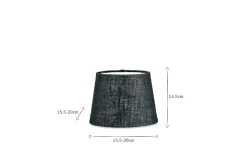 Dia Jute Lampshade - Ink