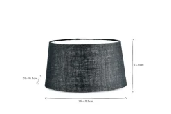 Dia Jute Lampshade - Ink