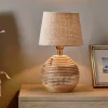 Drisana Mango Wood Bedside Table Lamp