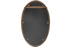 Drishti Oval Iron Mirror - Antique Black - Small