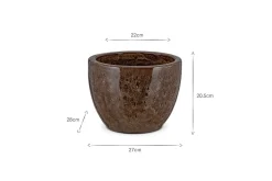 Dunai Terracotta Planter - Brown