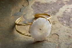 Dveep Solar Quartz Bracelet - Gold