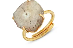 Dveep Solar Quartz Ring - Neutral