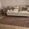 Ele Handwoven Recycled Leather Rug - Tan