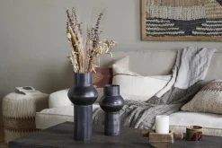 Endo Reclaimed Iron Vase - Aged Black