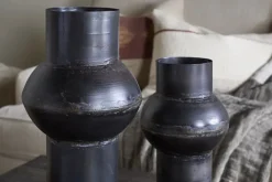 Endo Reclaimed Iron Vase - Aged Black