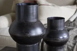 Endo Reclaimed Iron Vase - Aged Black