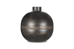 Endo Recycled Iron Vase - Black