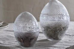 Essan Recycled Glass Opening Egg - Clear