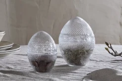 Essan Recycled Glass Opening Egg - Clear