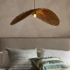 Essubi Raffia Organic Weave Pendant - Natural