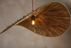 Essubi Raffia Organic Weave Pendant - Natural