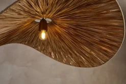 Essubi Raffia Organic Weave Pendant - Natural